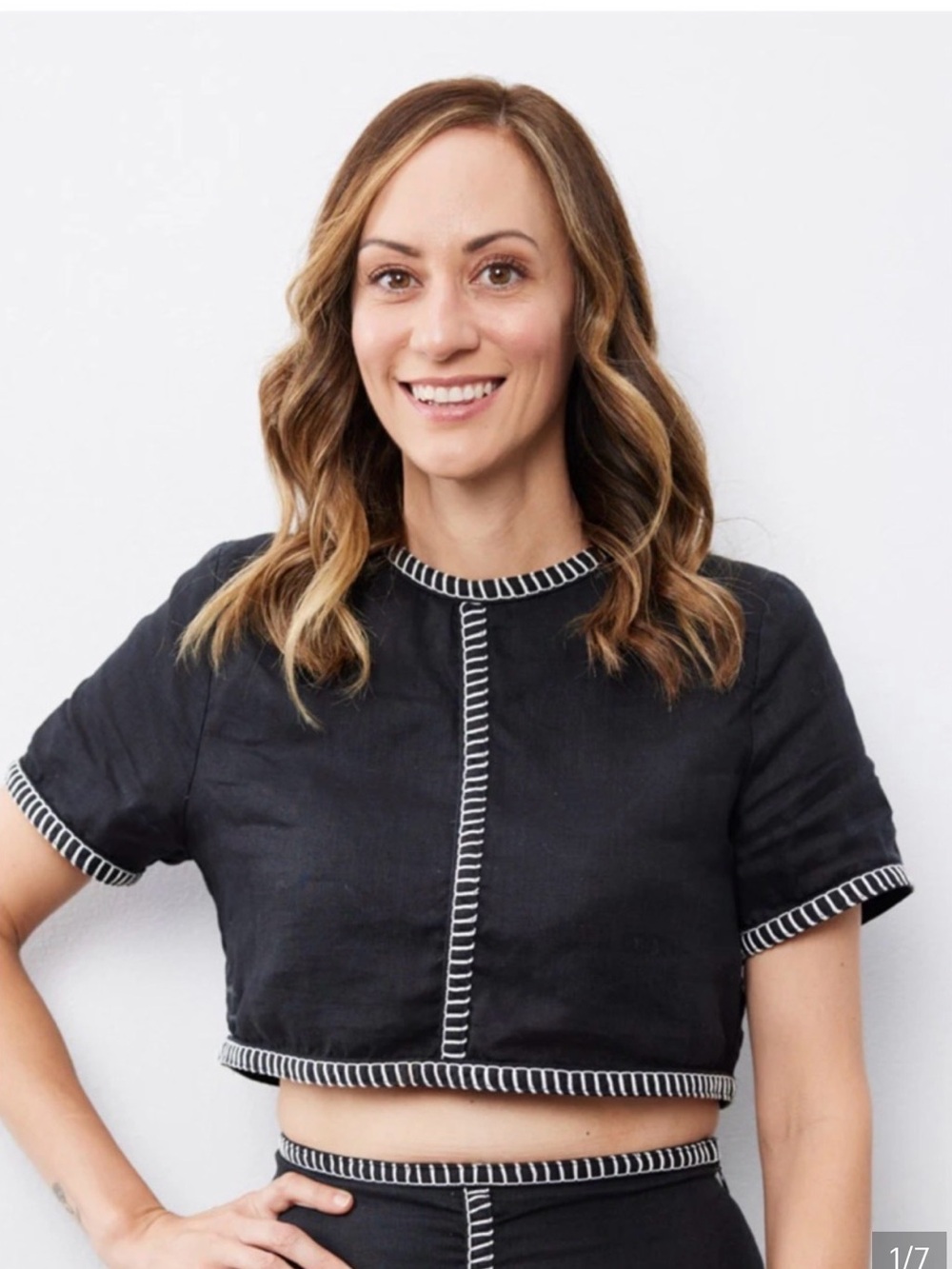 Dissh Women’s Bella Black Linen Crop Size 10 New